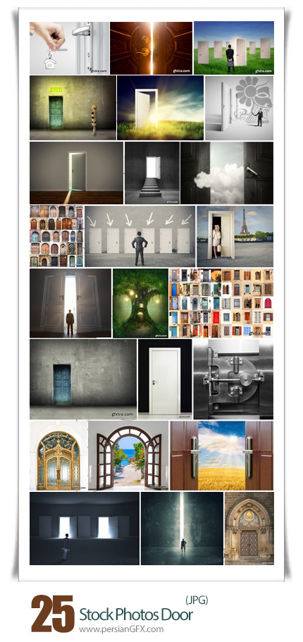 دانلود تصاویر با کیفیت درب چوبی، فلزی - Stock Photos Door
