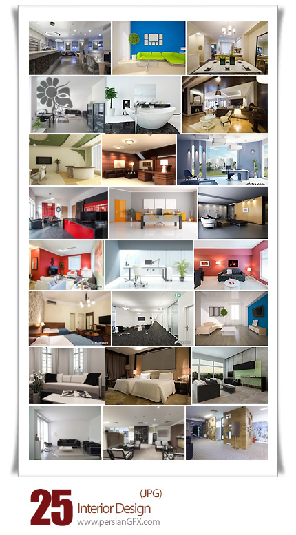 دانلود تصاویر با کیفیت دکوراسیون داخلی خانه، اتاق خواب، سالن - Interior Design