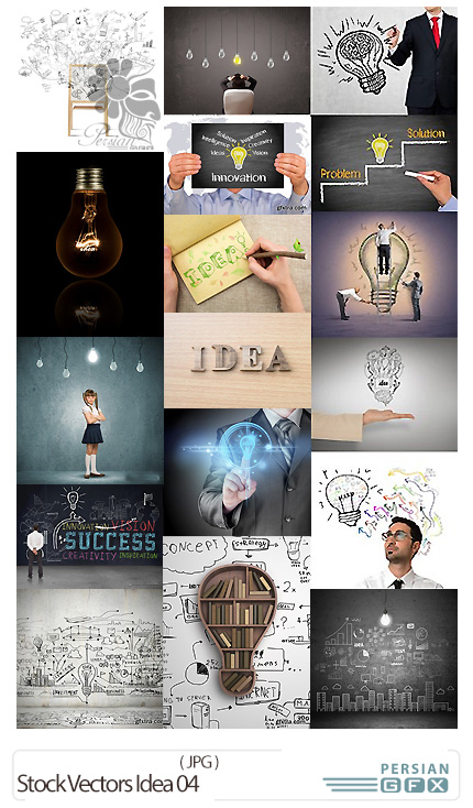 دانلود تصاویر با کیفیت ایده و فکر نو - Stock Vectors Idea 04