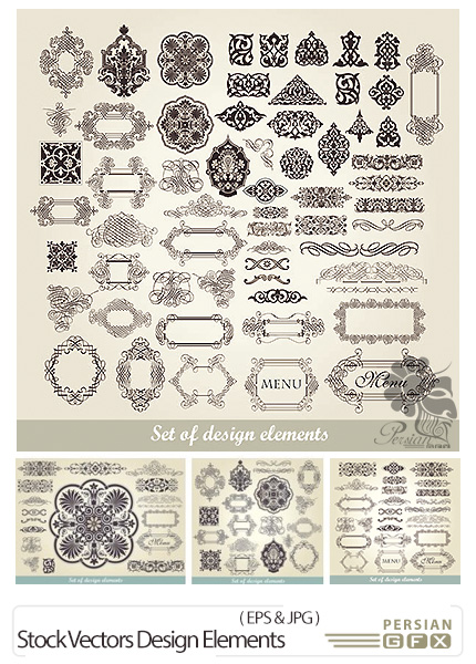 دانلود تصاویر وکتور عناصر طراحی متنوع - Stock Vectors Design Elements