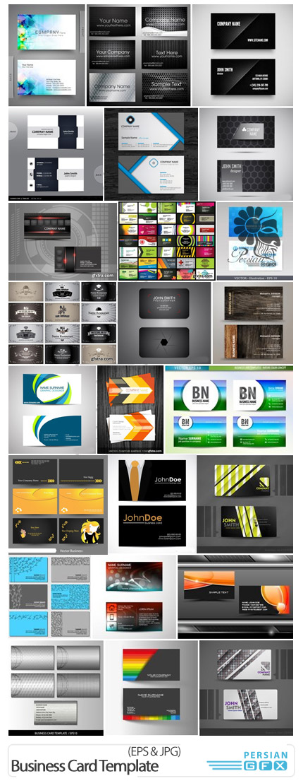 دانلود تصاویر وکتور قالب های آماده کارت ویزیت - Stock Vectors Business Card Template
