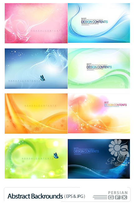 دانلود تصاویر وکتور پس زمینه های انتزاعی - Abstract Backrounds