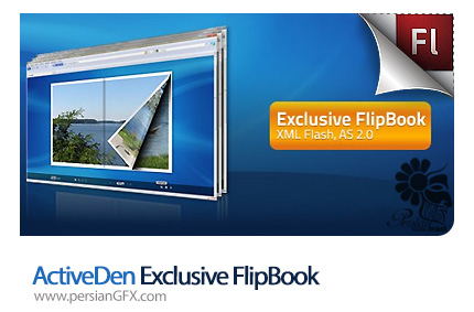 دانلود پروژه آماده فلش نمایش تصاویر و ویدئو به صورت کتاب الکترونیکی - ActiveDen Exclusive FlipBook
