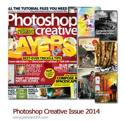 دانلود مجله آموزش های متنوع فتوشاپ - Photoshop Creative 2014