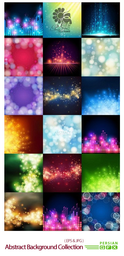دانلود تصاویر وکتور پس زمینه های انتزاعی - Abstract Background Collection