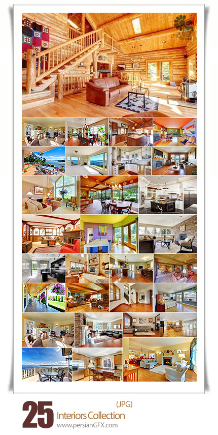 دانلود تصاویر با کیفیت طراحی داخلی خانه - Collection Of Interiors