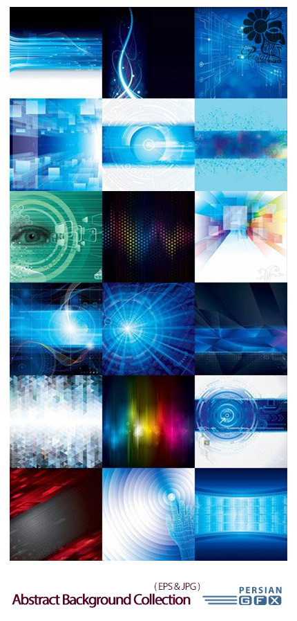 دانلود تصاویر وکتور پس زمینه های انتزاعی - Abstract Background Collection