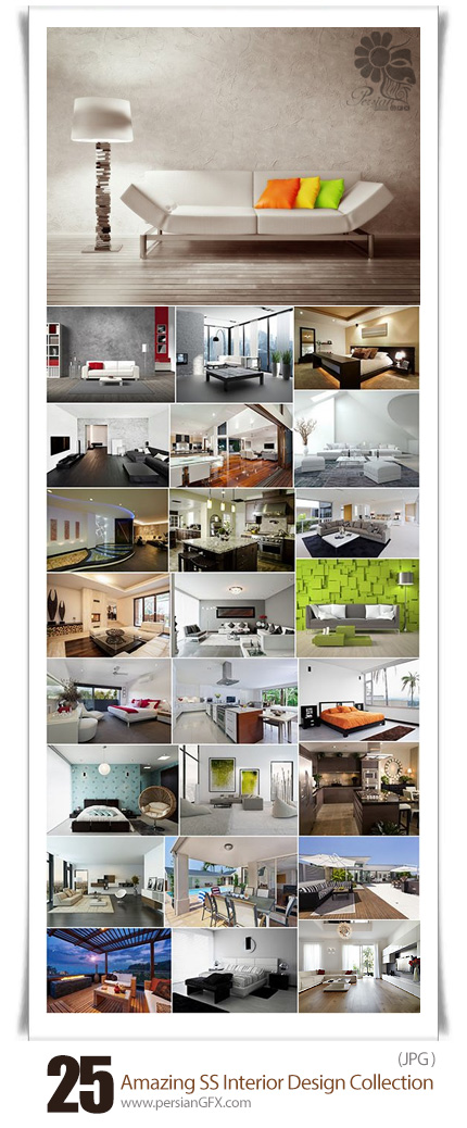 دانلود تصاویر با کیفیت طراحی داخلی خانه از شاتراستوک - Amazing ShutterStock Interior Design Collection