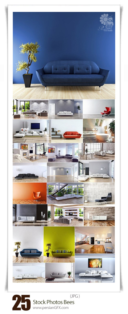 دانلود تصاویر با کیفیت طراحی داخلی مدرن - Modern Interior Design Collection