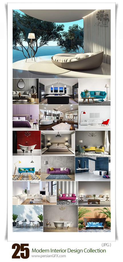 دانلود تصاویر با کیفیت طراحی داخلی مدرن - Modern Interior Design Collection