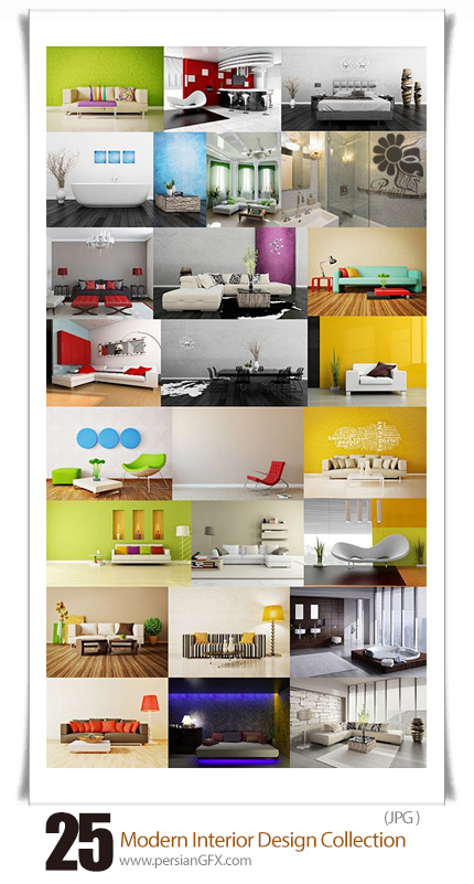  دانلود تصاویر با کیفیت طراحی داخلی مدرن - Modern Interior Design Collection