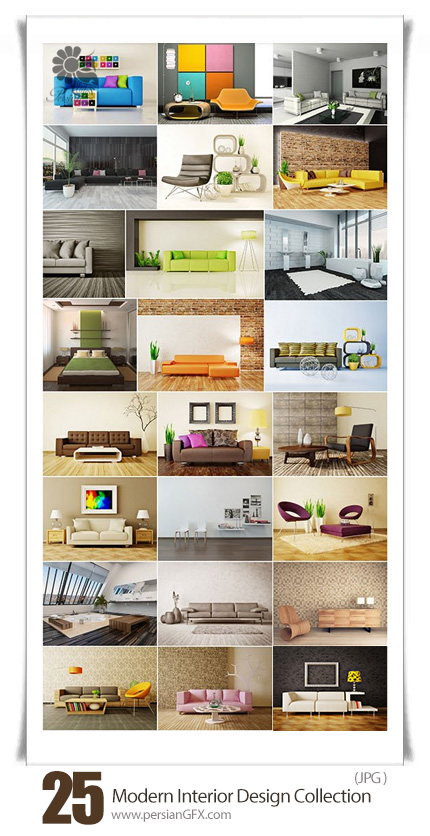 دانلود تصاویر با کیفیت طراحی داخلی مدرن - Modern Interior Design Collection
