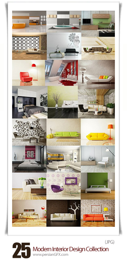 دانلود تصاویر با کیفیت طراحی داخلی مدرن - Modern Interior Design Collection