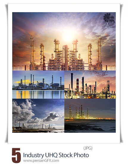 دانلود تصاویر با کیفیت صنعتی، پالایشگاه نفت - Industry UHQ Stock Photo