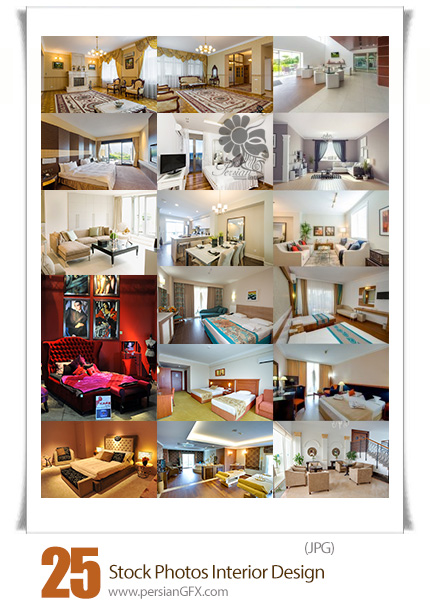 دانلود تصاویر با کیفیت طراحی داخلی خانه، اتاق خواب، سالن - Stock Photos Interior Design