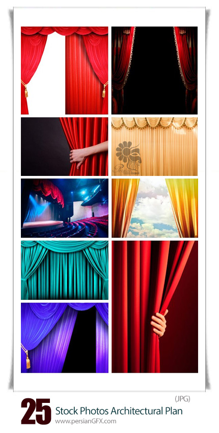 دانلود تصاویر با کیفیت صحنه و پرده های تئاتر از شاتر استوک - Amazing ShutterStock Theater Stage And Curtains
