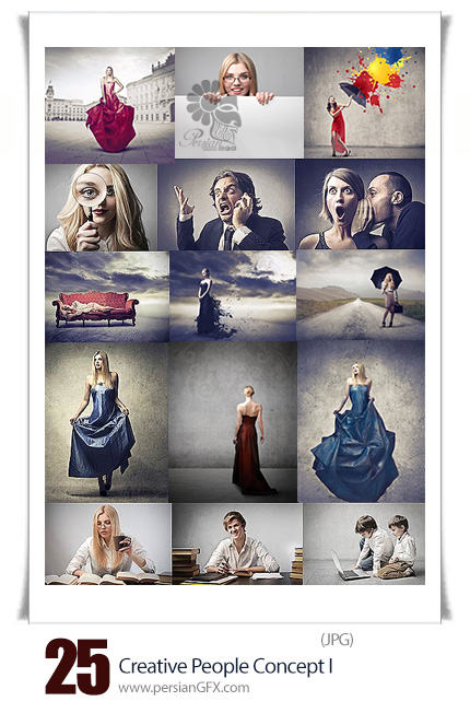 دانلود تصاویر مفهومی خلاقانه - Creative People Concept I
