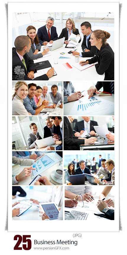 دانلود تصاویر با کیفیت جلسات کاری، تجاری - Business Meeting