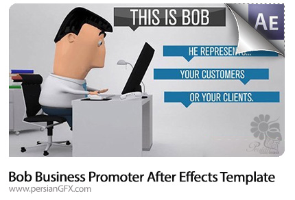 دانلود قالب آماده افترافکت برای ساخت انیمیشن های تجاری به همراه فیلم آموزش - Bob Business Promoter After Effects Template