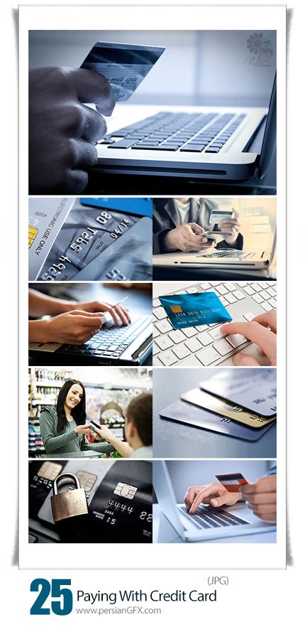 دانلود تصاویر با کیفیت پرداخت با کارت اعتباری - Stock Image Paying With Credit Card