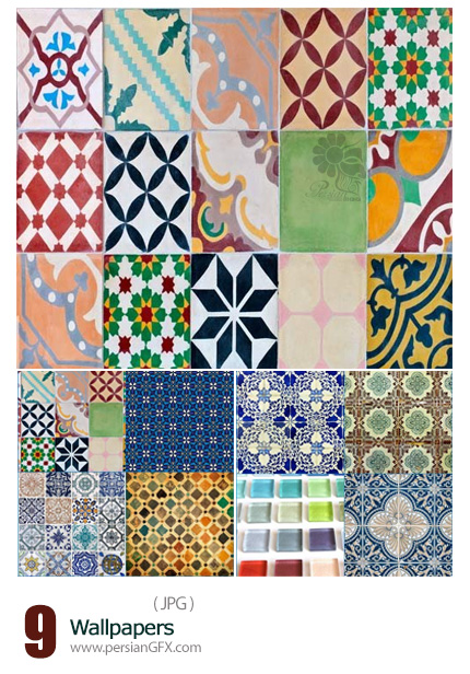 دانلود تصاویر تکسچر با کیفیت با طرح کاشی - Wallpapers