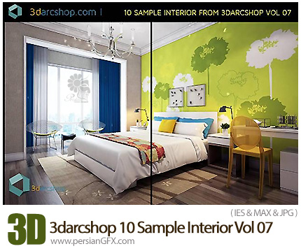 دانلود مدل های سه بعدی طراحی داخلی از 3darcshop - 3darcshop 10 Sample Interior Vol 07