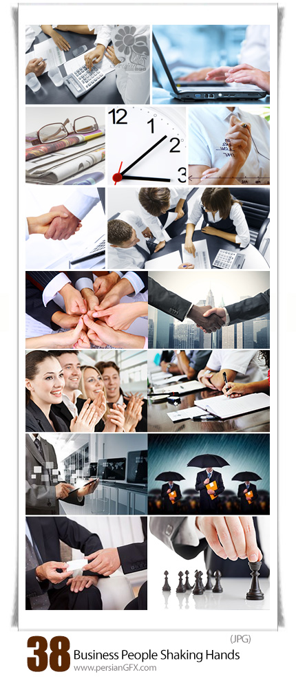 دانلود تصاویر با کیفیت کسب و کار و دست دادن - Stock Image Business People Shaking Hands