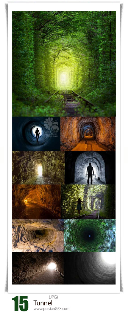 دانلود تصاویر با کیفیت تونل، تونل وحشت، تونل قطار، تونل سرسبز و ... - Tunnel