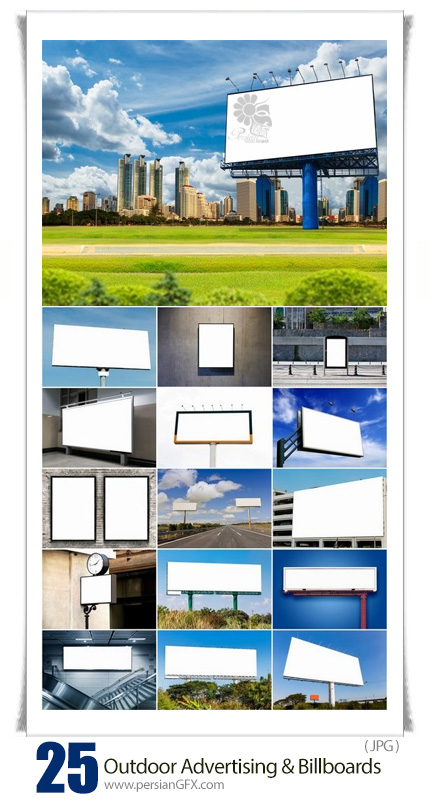 دانلود تصاویر با کیفیت بیلبوردهای تبلیغاتی خیابانی - Outdoor Advertising And Billboards