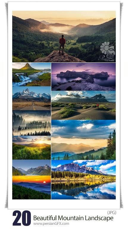 دانلود تصاویر با کیفیت مناظر کوهستانی زیبا - Beautiful Mountain Landscape