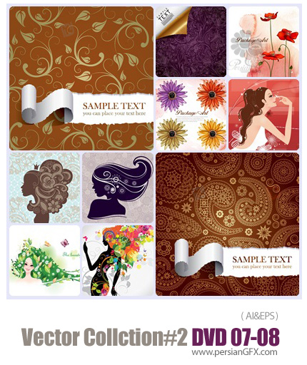 دانلود مجموعه عظیم تصاویر وکتور - بخش دوم - دی وی دی 7 و 8 - Vector Collection # 2 DVD 7 - 8