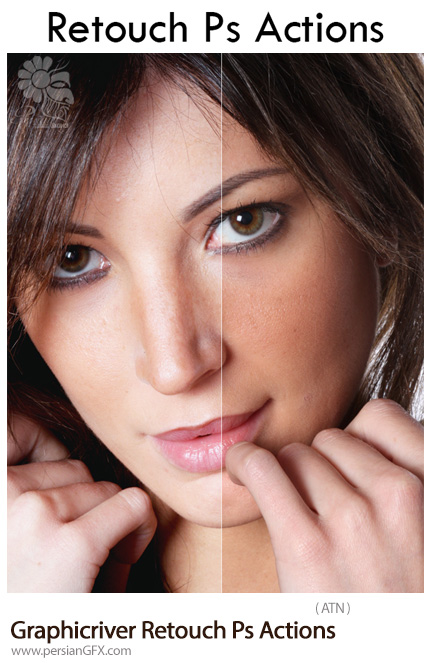 دانلود اکشن فتوشاپ رتوش تصاویر از گرافیک ریور - Graphicriver Retouch Ps Actions