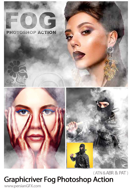 دانلود اکشن فتوشاپ ایجاد افکت مه بر روی تصاویر از گرافیک ریور - Graphicriver Fog Photoshop Action