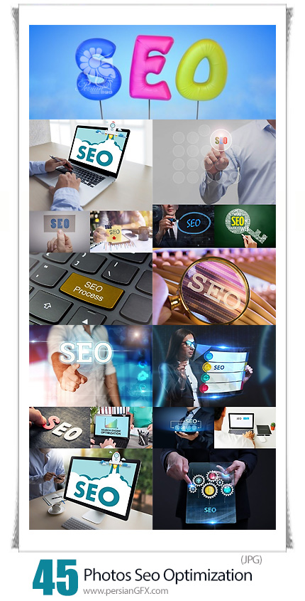 دانلود مجموعه تصاویر با کیفیت بهینه سازی سئو، سئو، سئو سایت - Photos Seo Optimization