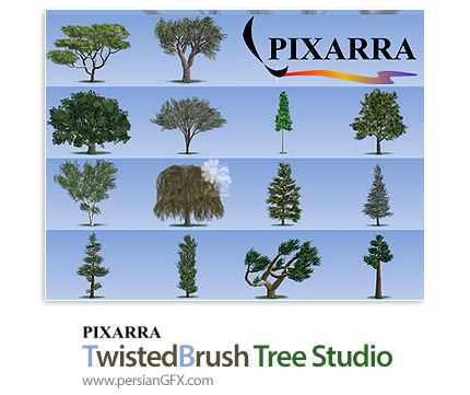 دانلود نرم افزار طراحی دو بعدی درخت و پوشش گیاهی - Pixarra TwistedBrush Tree Studio v2.17