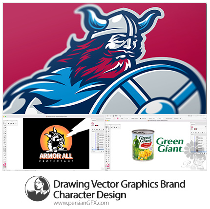 دانلود آموزش طراحی کاراکتر یک برند تجاری در ایلوستریتور از لیندا - Lynda Drawing Vector Graphics: Brand Character Design
