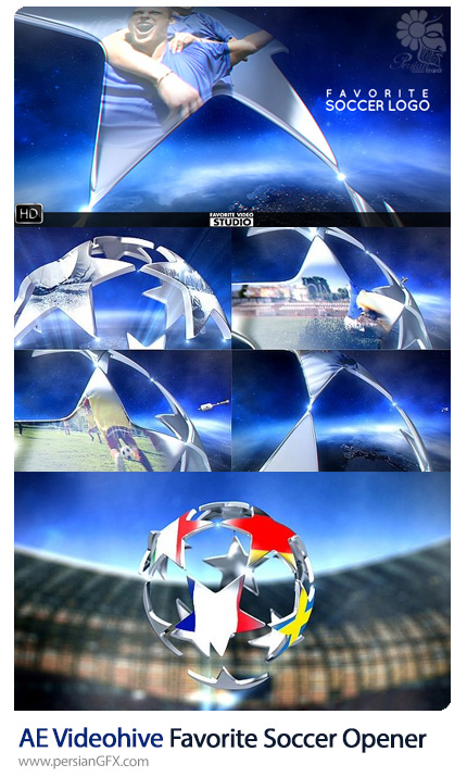 دانلود اوپنر آماده جام جهانی فوتبال برای افترافکت از ویدئوهایو - Videohive Favorite Soccer Sport Opener