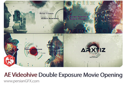 دانلود پروژه آماده افترافکت اوپنر ویدئو با افکت دابل اکسپوژر از ویدئوهایو - Videohive Double Exposure Movie Opening