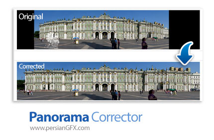 دانلود پلاگین ویرایش تصاویر پانوراما برای فتوشاپ - Panorama Corrector v2.6 for Adobe Photoshop