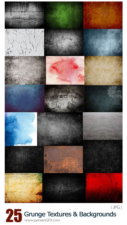 دانلود تکسچر و بک گراندهای با کیفیت گرانج - Grunge Textures And Backgrounds