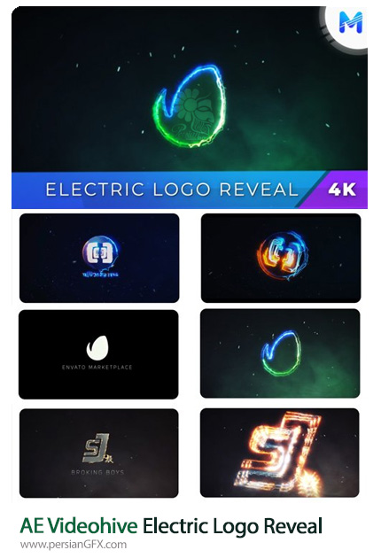 دانلود قالب نمایش لوگو و اوپنر با افکت الکترونیکی در افترافکت از ویدئوهایو - Videohive Electric Logo Reveal