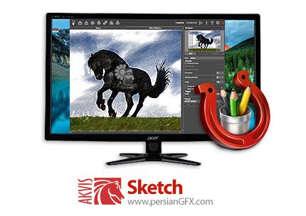 دانلود نرم افزار تبدیل عکس به نقاشی - AKVIS Sketch v20.6.3214.17427 x86/x64