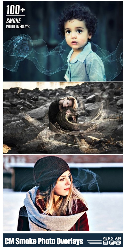 دانلود بیش از 100 کلیپ آرت دود - CM +100 Smoke Photo Overlays