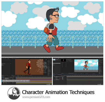 دانلود آموزش تکنیک های انیمیشن کاراکتر در افترافکت از لیندا - Lynda After Effects: Character Animation Techniques