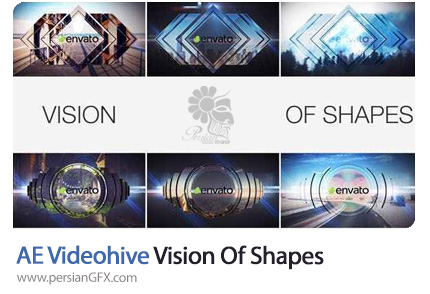 دانلود پروژه افترافکت اوپنر با اشکال هندسی به همراه آموزش ویدئویی - VideoHive Vision Of Shapes