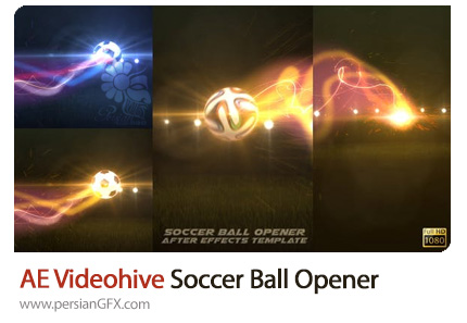 دانلود پروژه افترافکت اوپنر توپ ورزشی - VideoHive Soccer Ball Opener