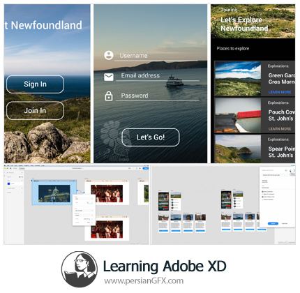 دانلود آموزش نرم افزار ادوبی ایکس دی از لیندا - Lynda Learning Adobe XD