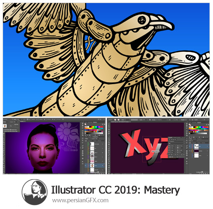 دانلود آموزش جامع تسلط بر ایلوستریتور سی سی 2019 - Lynda Illustrator CC 2019 One-on-One: Mastery