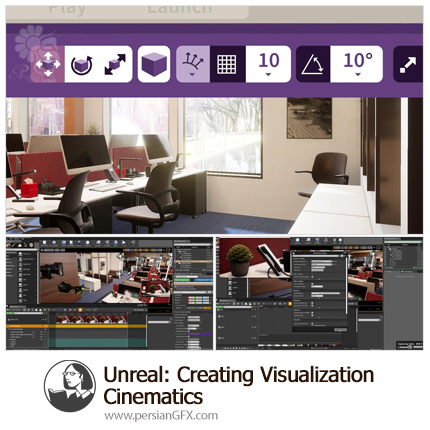 دانلود آموزش ایجاد ویژوالیزیشن سینمایی در آنریل انجین - Lynda Unreal: Creating Visualization Cinematics