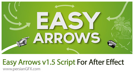 دانلود اسکریپت ساخت فلش Easy Arrows در افتر افکت - Easy Arrows v1.5 Script For After Effect